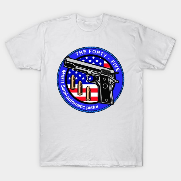 M1911 PISTOL LOGO T-Shirt by theanomalius_merch